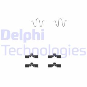 Compre Kit de acessórios, pastilhas de travão da DELPHI LX0231 a um preço baixo por 8,39 €