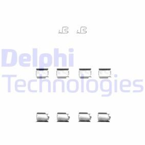 Compre Kit de acessórios, pastilhas de travão da DELPHI LX0343 a um preço baixo por 18,32 €