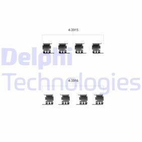 Compre Kit de acessórios, pastilhas de travão da DELPHI LX0348 a um preço baixo por 9,33 €