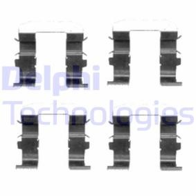 Compre Kit de acessórios, pastilhas de travão da DELPHI LX0418 a um preço baixo por 10,61 €