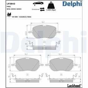Staubschutzsatz, Stoßdämpfer für NISSAN von DELPHI