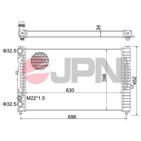 Compre Radiador de JPN online para SUPERB (3U4) a precios moderados
