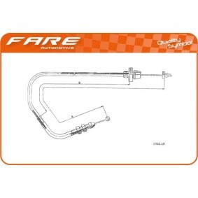 Compre Cabo do acelerador da FARE SA 25635 a um preço baixo por 80,65 €