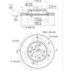 Comprar Disco de freno de METZGER 25109 E a bajo precio de 81,93 €