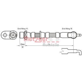 Comprar Latiguillo de freno de METZGER 4110007 a bajo precio de 13,96 €