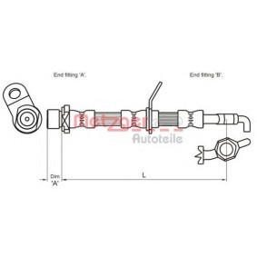 Comprar Latiguillo de freno de METZGER 4110032 a bajo precio de 17,11 €