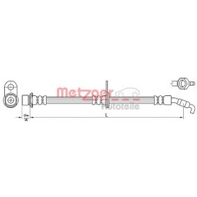 Comprar Latiguillo de freno de METZGER 4110375 a bajo precio de 19,87 €