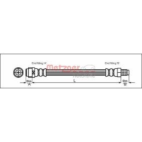 Compre Tubo flexível de travão da METZGER 4110574 a um preço baixo por 8,12 €