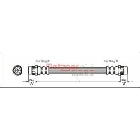 Bremsschlauch 4111166 von METZGER günstig für 11,63 € online kaufen
