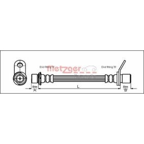 Comprar Latiguillo de freno de METZGER 4112172 a bajo precio de 9,26 €