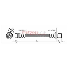 Comprar Latiguillo de freno de METZGER 4112183 a bajo precio de 13,28 €