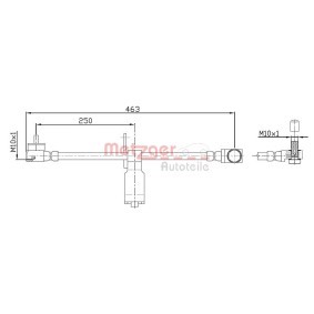 Comprar Latiguillo de freno de METZGER 4112540 a bajo precio de 19,49 €