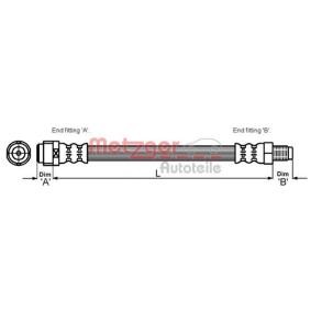 Compre Tubo flexível de travão da METZGER 4114085 a um preço baixo por 9,71 €
