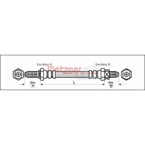 Comprar Latiguillo de freno de METZGER 4114680 a bajo precio de 8,96 €