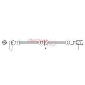 Comprar Latiguillo de freno de METZGER 4116205 a bajo precio de 11,75 €