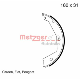 Comprar Zapata de freno de mano de METZGER MG 667 a bajo precio de 26,31 €