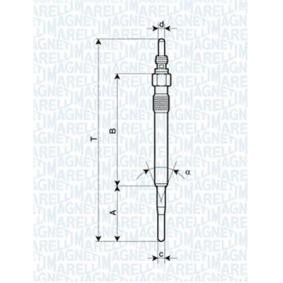 Achetez des Bougie de préchauffage MAGNETI MARELLI 062900058304 à prix pour 13,04 €