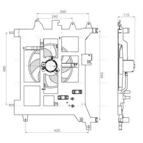 Kühlerlüfter für DACIA von AVA COOLING SYSTEMS