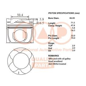 Acquista Pistone motore da IAP QUALITY PARTS 100-12130 a buon mercato per soli 673,06 €