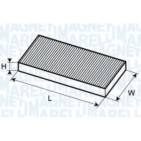 Köp Kupéfilter av MAGNETI MARELLI 350203061050 till det låga priset 104,46 kr