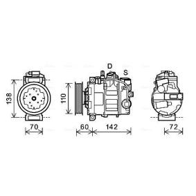 Klimakompressor für AUDI von AVA COOLING SYSTEMS