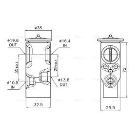 Expansionsventil, Klimaanlage von AVA COOLING SYSTEMS CN1340