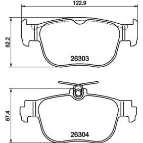 Achetez des Plaquettes de frein HELLA 8DB 355 040-981 à prix pour 45,76 €