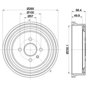 Bremstrommel von MINTEX MBD434
