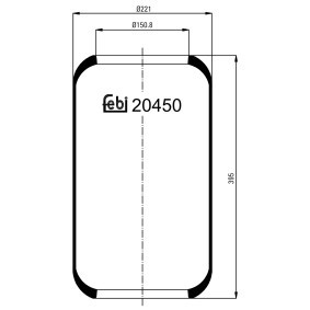 Acquista Soffietto, Sospensione pneumatica da FEBI BILSTEIN 20450 a buon mercato per soli 43,66 €