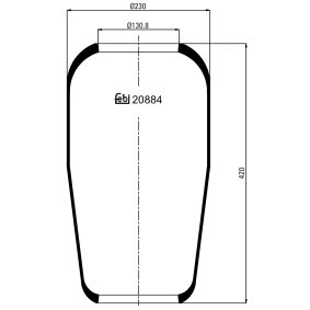 Acquista Soffietto, Sospensione pneumatica da FEBI BILSTEIN 20884 a buon mercato per soli 37,93 €