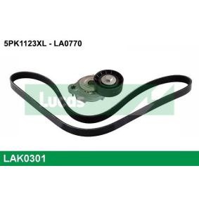 Compre Jogo de correias trapezoidais estriadas da LUCAS LAK0301 a um preço baixo por 102,53 €
