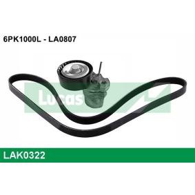 Compre Jogo de correias trapezoidais estriadas da LUCAS LAK0322 a um preço baixo por 53,63 €