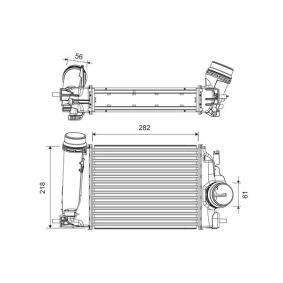 Kjøp Intercooler av VALEO 818317 til den lave prisen 1774,65 NOK