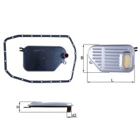 Comprar Filtro hidráulico, transmisión automática de KNECHT HX 239D a bajo precio de 44,84 €