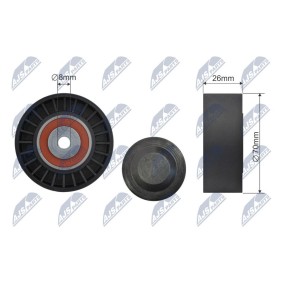 Compre Rolo tensor, correia trapezoidal estriada da NTY RNK-AU-063 a um preço baixo por 20,32 €