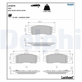 Compre Pastilhas de travão da DELPHI LP3878 a um preço baixo por 84,17 €