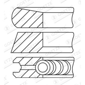 Acquista Kit fasce elastiche da GOETZE ENGINE 08-435200-10 a buon mercato per soli 46,20 €