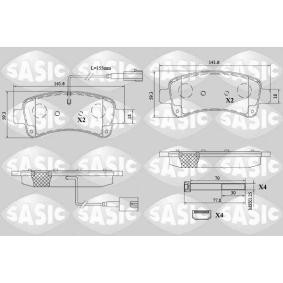 Acquista Kit pastiglie freni da SASIC 6210091 a buon mercato per soli 68,95 €