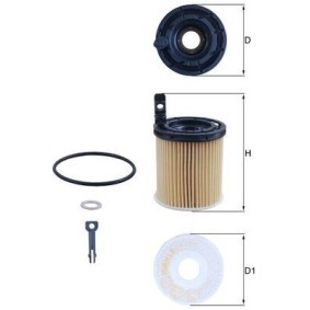 Köp Oljefilter av MAHLE ORIGINAL OX 1121D till det låga priset 217,03 kr