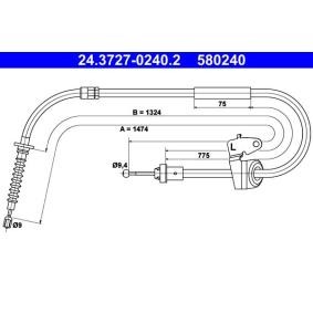 Handbremsseil 24.3727-0240.2