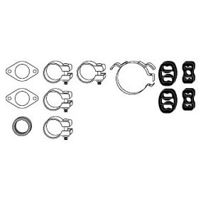 Compre Kit de montagem, sistema de escape da HJS 82 35 8023 a um preço baixo por 36,93 €