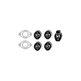Compre Kit de montagem, sistema de escape da HJS 82 35 8144 a um preço baixo por 19,44 €
