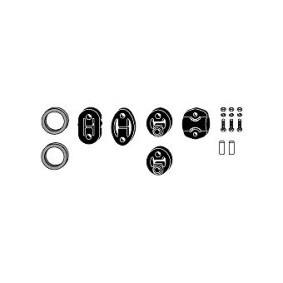 Compre Kit de montagem, sistema de escape da HJS 82 43 8013 a um preço baixo por 20,80 €