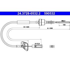 Acquista Cavo frizione da ATE 24.3728-0532.2 a buon mercato per soli 28,18 €