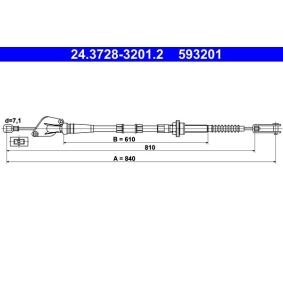 Acquista Cavo frizione da ATE 24.3728-3201.2 a buon mercato per soli 25,03 €