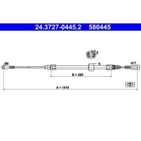 Comprar Cable de freno de mano de ATE 24.3727-0445.2 a bajo precio de 21,15 €