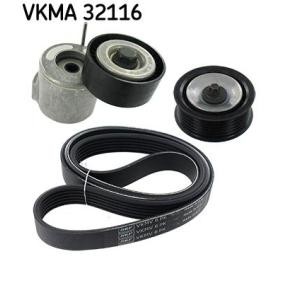 Achetez des Jeu de courroies trapézoïdales à nervures SKF VKMA 32116 à prix pour 83,84 €