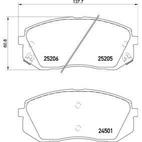 Köp Bromsbelägg av BREMBO P 30 093E till det låga priset 1318,15 kr