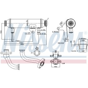 AGR Kühler 989283 FIAT MULTIPLA von NISSENS