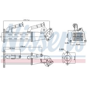 AGR Kühler 989404 LAND ROVER DEFENDER von NISSENS